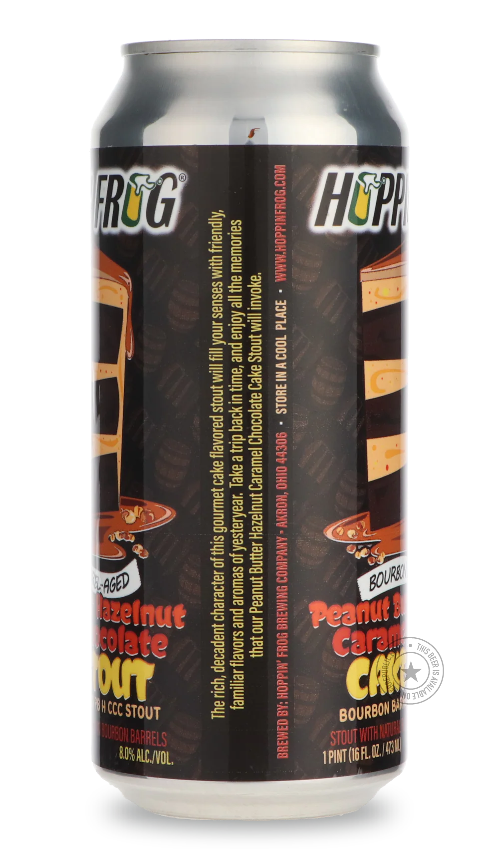 Bourbon Barrel-Aged Peanut Butter Hazelnut Caramel Chocolate Cake Stout - Image 2